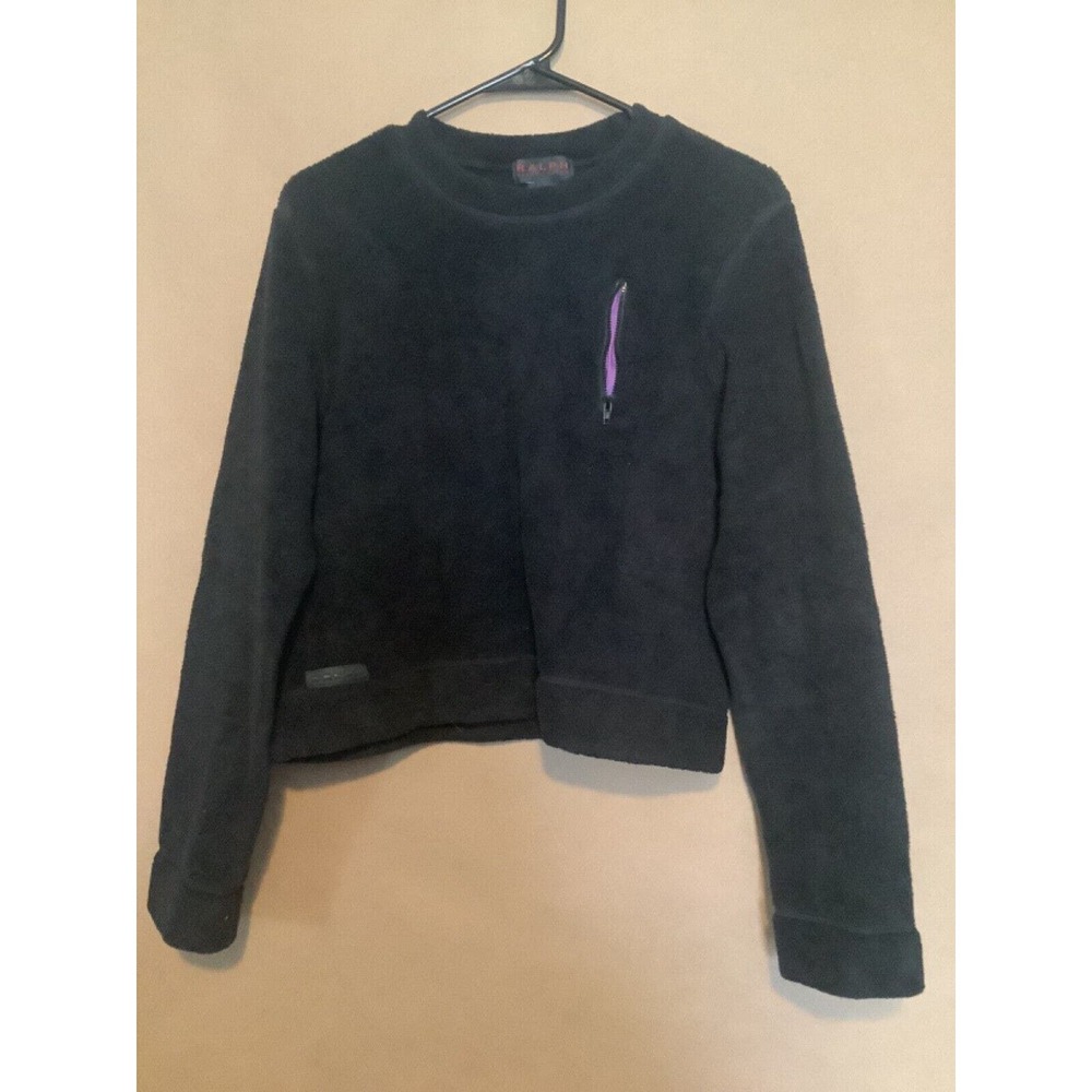 Vintage Polo Ralph Lauren Fleece Black Classic woman’s Sz Large